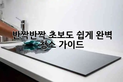 ✨반짝반짝✨ 초보도 쉽게! 완벽 청소 가이드 🏡