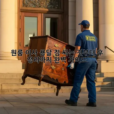원룸 이사 용달, 짐 싸는 것부터 후 정리까지 완벽 가이드!