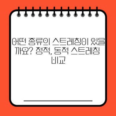 완벽한 스트레칭 루틴 설계: 효과적인 방법과 주의사항, 그리고 나에게 맞는 루틴 찾기
