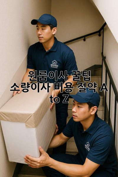 원룸이사 꿀팁🍯 소량이사 비용 절약 A to Z