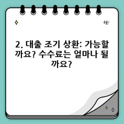 대출상환 완벽 가이드: 궁금증 해결과 성공적인 상환 전략!