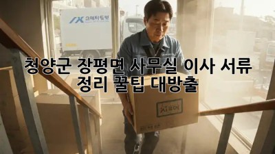 청양군 장평면 사무실 이사? 서류 정리 꿀팁 대방출! ✨